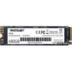 Купить SSD 480Gb Patriot P310 P310P480GM28 в Минске, доставка по Беларуси
