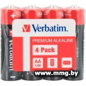 Купить Батарейка Verbatim AA Premiim Alkaline 4 шт 49501 в Минске, доставка по Беларуси