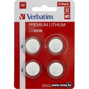 Купить Батарейка Verbatim CR2016 4 шт. 49531 в Минске, доставка по Беларуси