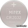 Батарейка Mirex CR2032 литиевая блистер 1 шт 23702-CR2032-E1