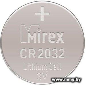Батарейка Mirex CR2032 литиевая блистер 1 шт 23702-CR2032-E1