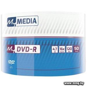 Диск DVD-R MyMedia 4.7Gb 16x 50 шт. в пленке 69200