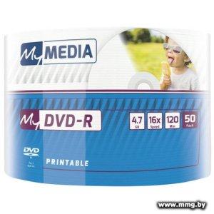 Диск DVD-R MyMedia 4.7Gb 16x 50 шт. в пленке 69202
