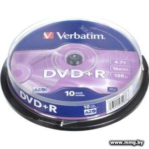 Диск DVD+R Verbatim 4.7Gb 16x 10 шт. 43498