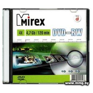 Купить Диск DVD-RW Mirex 4.7Gb 4x Slim UL130032A4S в Минске, доставка по Беларуси