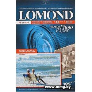 Купить Фотобумага Lomond A4 195 г/кв.м 20 листов (1101111) в Минске, доставка по Беларуси