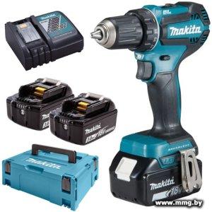 Makita DDF485RF3J (с 3-мя АКБ, кейс)
