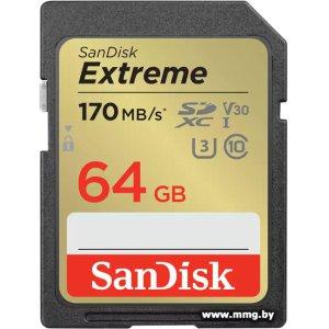 Купить SanDisk 64GB Extreme SDXC SDSDXV2-064G-GNCIN в Минске, доставка по Беларуси
