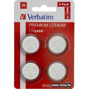 Батарейка Verbatim CR2450 4 шт. 49535