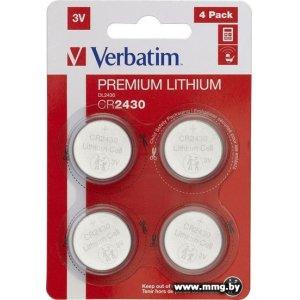 Батарейка Verbatim CR2430 4 шт. 49534