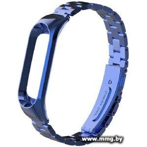 Браслет Mijobs блочный для Xiaomi Mi Band 3/4 (синий)