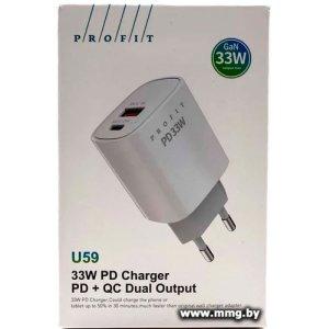 Зарядное устройство Profit U59 (белый)