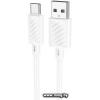 Кабель Hoco X88 USB Type-A - USB Type-C (1 м, белый)