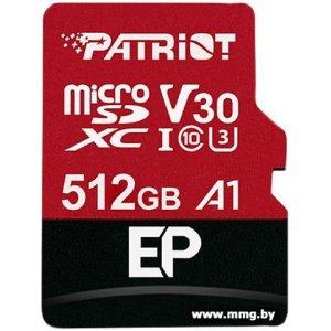 Купить Patriot 512GB EP microSDXC PEF512GEP31MCX в Минске, доставка по Беларуси