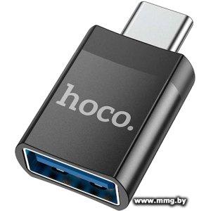 Купить Адаптер Hoco UA17 USB(f) - Type-C(m) (черный) в Минске, доставка по Беларуси