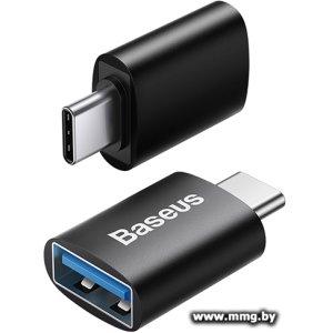Адаптер Baseus ZJJQ000001 USB Type-C - USB Type-A (черный)