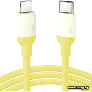 Кабель Ugreen US387 90226 USB Type-C - Lightning (желтый)