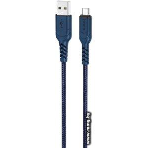 Кабель Hoco X59 Victory USB Type-A - MicroUSB (1 м, синий)