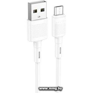 Кабель Hoco X83 USB Type-A - microUSB (1 м, белый)