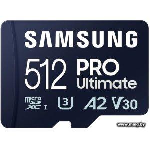 Купить Samsung 512Gb PRO Ultimate microSDXC MB-MY512SA в Минске, доставка по Беларуси