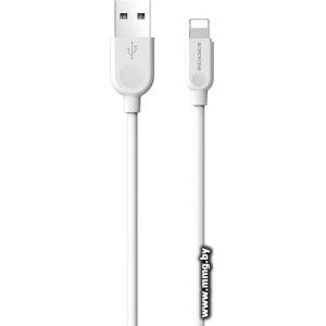 Кабель Borofone BX14 USB Type-A - Lightning (2 м, белый)