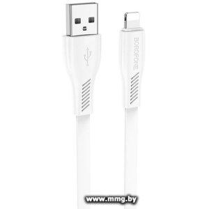 Кабель Borofone BX85 USB Type-A - Lightning (1 м, белый)