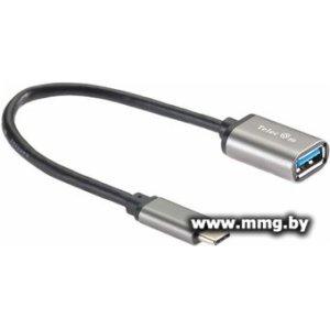 Адаптер Telecom TC409M USB Type-A - USB Type-С (0.2 м, серый