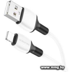 Кабель Borofone BX84 USB Type-A - Lightning (1 м, белый)