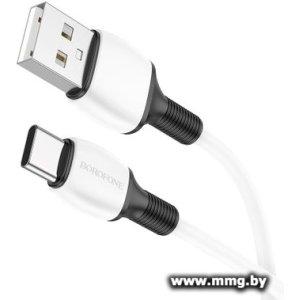 Кабель Borofone BX84 USB Type-A - USB Type-C (1 м, белый)