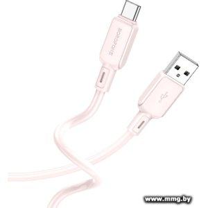 Кабель Borofone BX94 USB Type-A - USB Type-C (1 м, розовый)