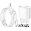 Зарядное устройство Hoco C109A microUSB (белый)
