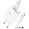 Зарядное устройство Hoco C106A USB Type-C (белый)
