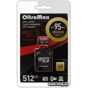 OltraMax 512Gb OM512GCSDXC10UHS-1-PrU3