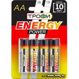 Купить Батарейки Трофи AA LR6-4S ENERGY POWER (4шт) в Минске, доставка по Беларуси
