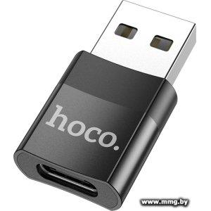 Купить Адаптер Hoco UA17 USB Type-C - USB Type-A (черный) в Минске, доставка по Беларуси