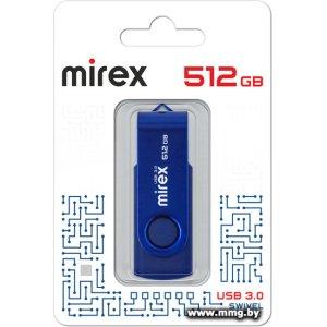 Купить 512GB Mirex Color Blade Swivel 13600-FM3BS512 синий в Минске, доставка по Беларуси