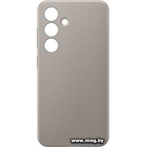 Чехол Samsung Vegan Leather Case S24 (серо-коричневый)