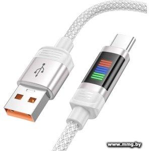 Кабель Hoco U126 USB Type-A - USB Type-C (1.2 м, белый)