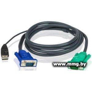 Кабель Aten 2L-5203U USB Type-A - VGA (3 м)