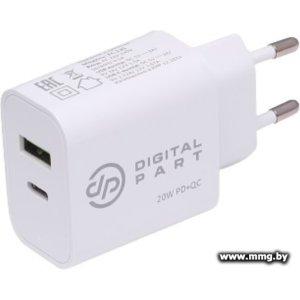 Сетевое зарядное Digital Part FC-135 (с кабелем microUSB)