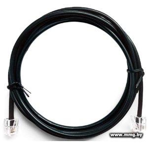 Кабель Cablexpert TC6P4CR-2M RJ11 - RJ11 (2 м, черный)