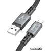 Кабель Hoco X85 USB Type-A - microUSB (1 м, черный)