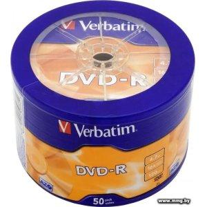 Купить Диск DVD-R Verbatim 4.7Gb 16x (50 шт) (43731) в Минске, доставка по Беларуси