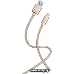 Кабель SmartBuy iK-12-S02g USB Type-A - microUSB (1 м, золот