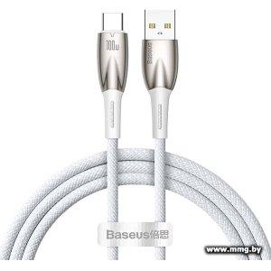 Кабель Baseus USB Type-A - Type-C 100W CADH000402 (1 м, белы