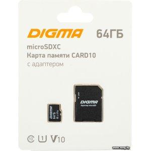 Digma 64GB microSDXC Card10 DGFCA064A01