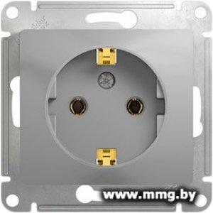 Купить Розетка Schneider Electric Glossa GSL000343 (алюминий) в Минске, доставка по Беларуси