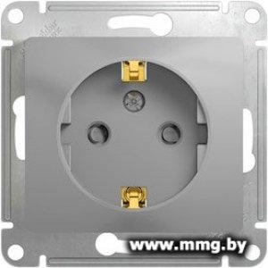 Купить Розетка Schneider Electric Glossa GSL000345 (алюминий) в Минске, доставка по Беларуси