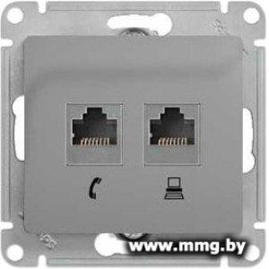 Купить Розетка Schneider Electric Glossa GSL000385 (алюминий) в Минске, доставка по Беларуси