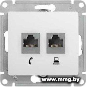 Купить Розетка Schneider Electric Glossa GSL000185 (белый) в Минске, доставка по Беларуси